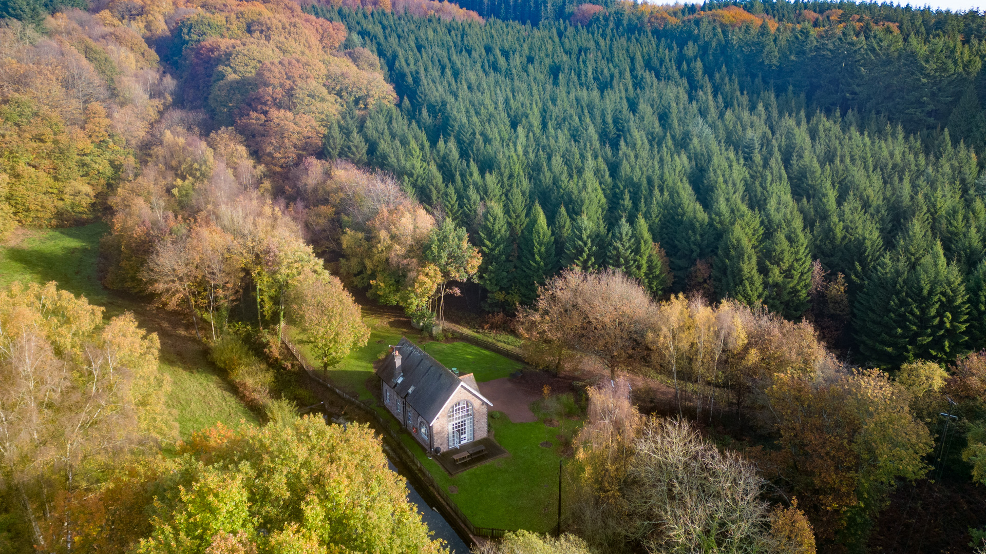 Drone photography at a Bolthole Retreats’ property photo shoot