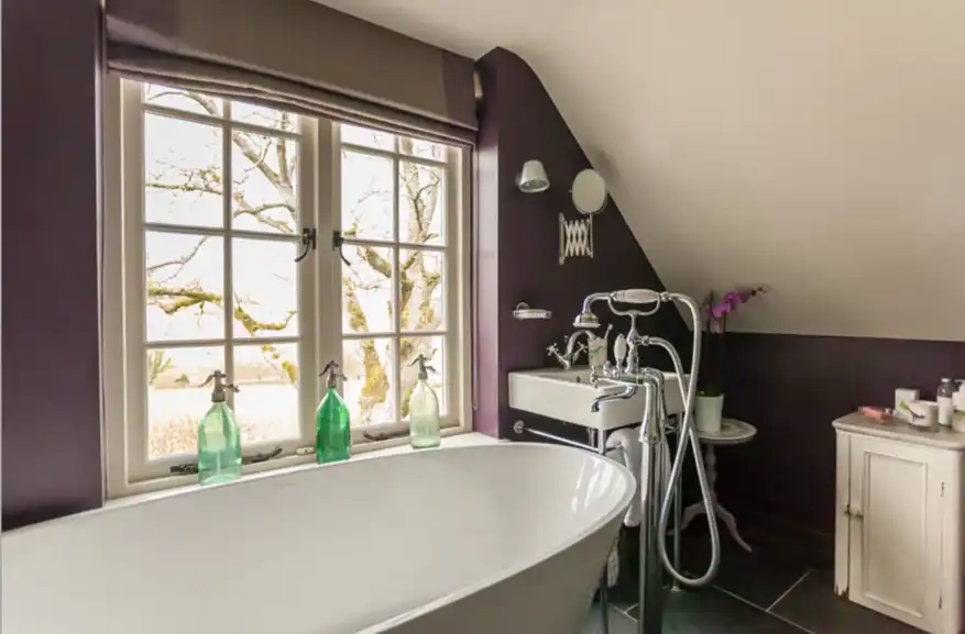 Complete reconfiguration and re-design of master bathroom for Cotswold Holiday Cottage near Cirencester – by Astman Taylor