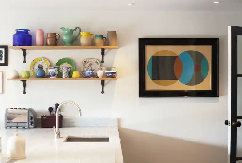 Display of client’s inspirational ceramics collection and complete re-modelling of kitchen - by Astman Taylor