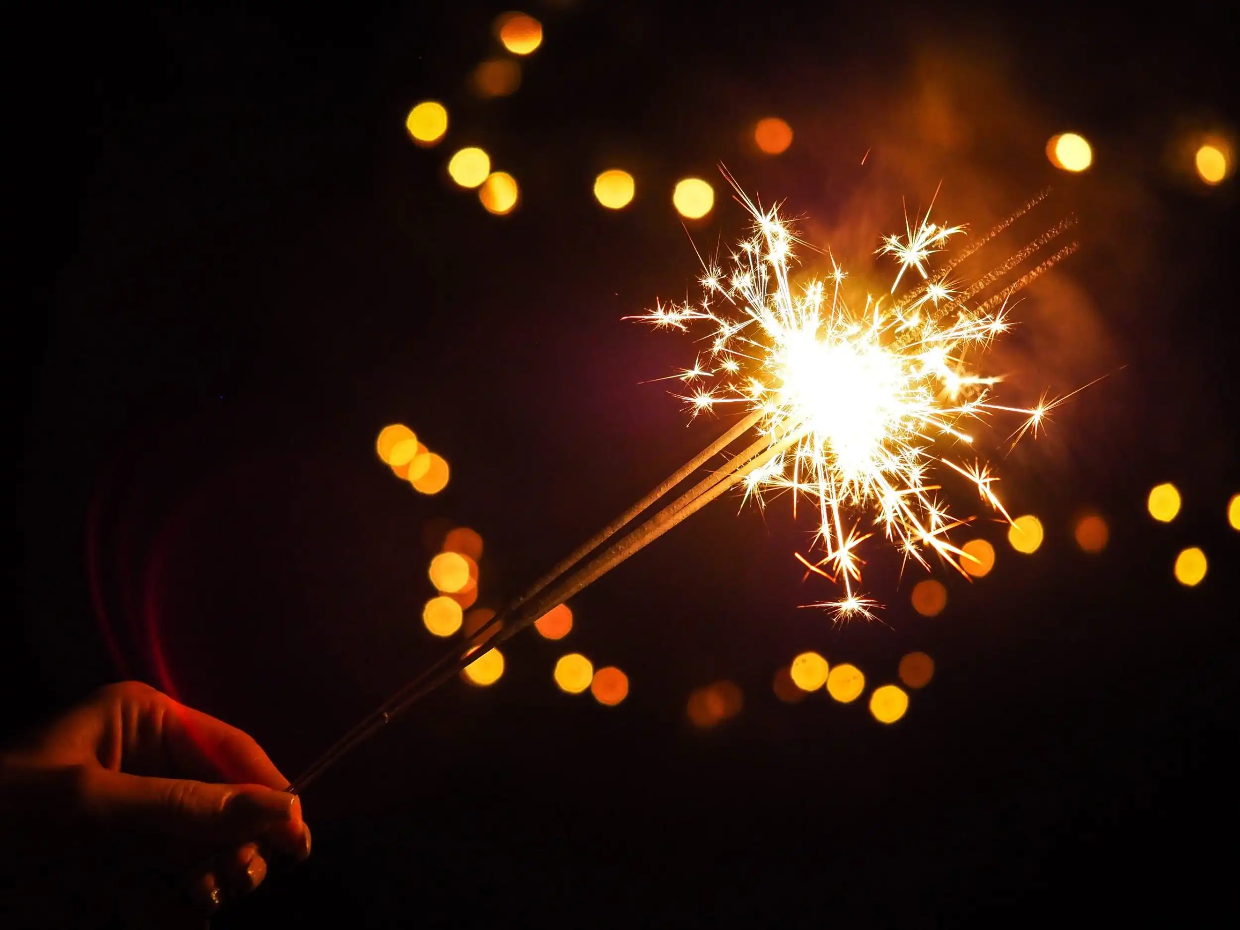 Sparklers on Bonfire Night