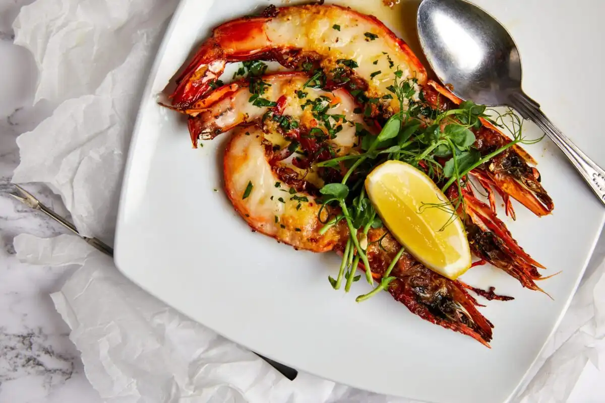 Giant prawns by William's