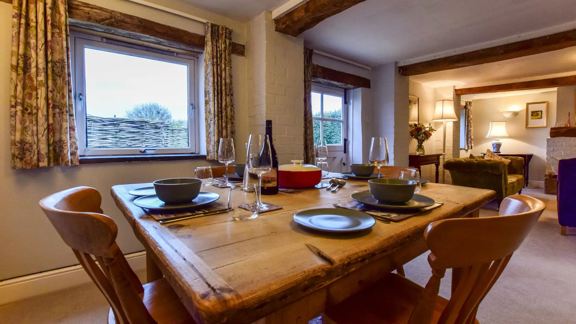 Dining area, Granary at Hunt Court, Bolthole Retreats