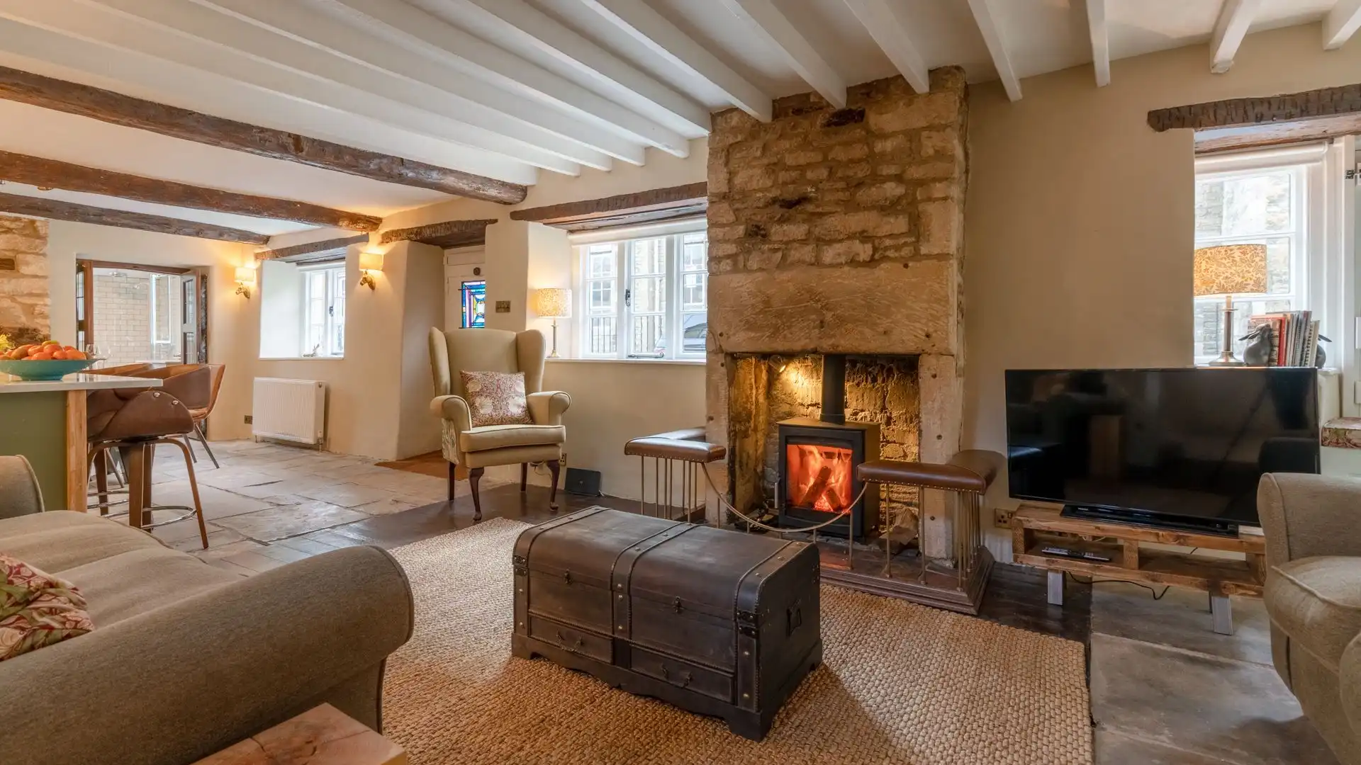 Living area, Farthingdales, Bolthole Retreats