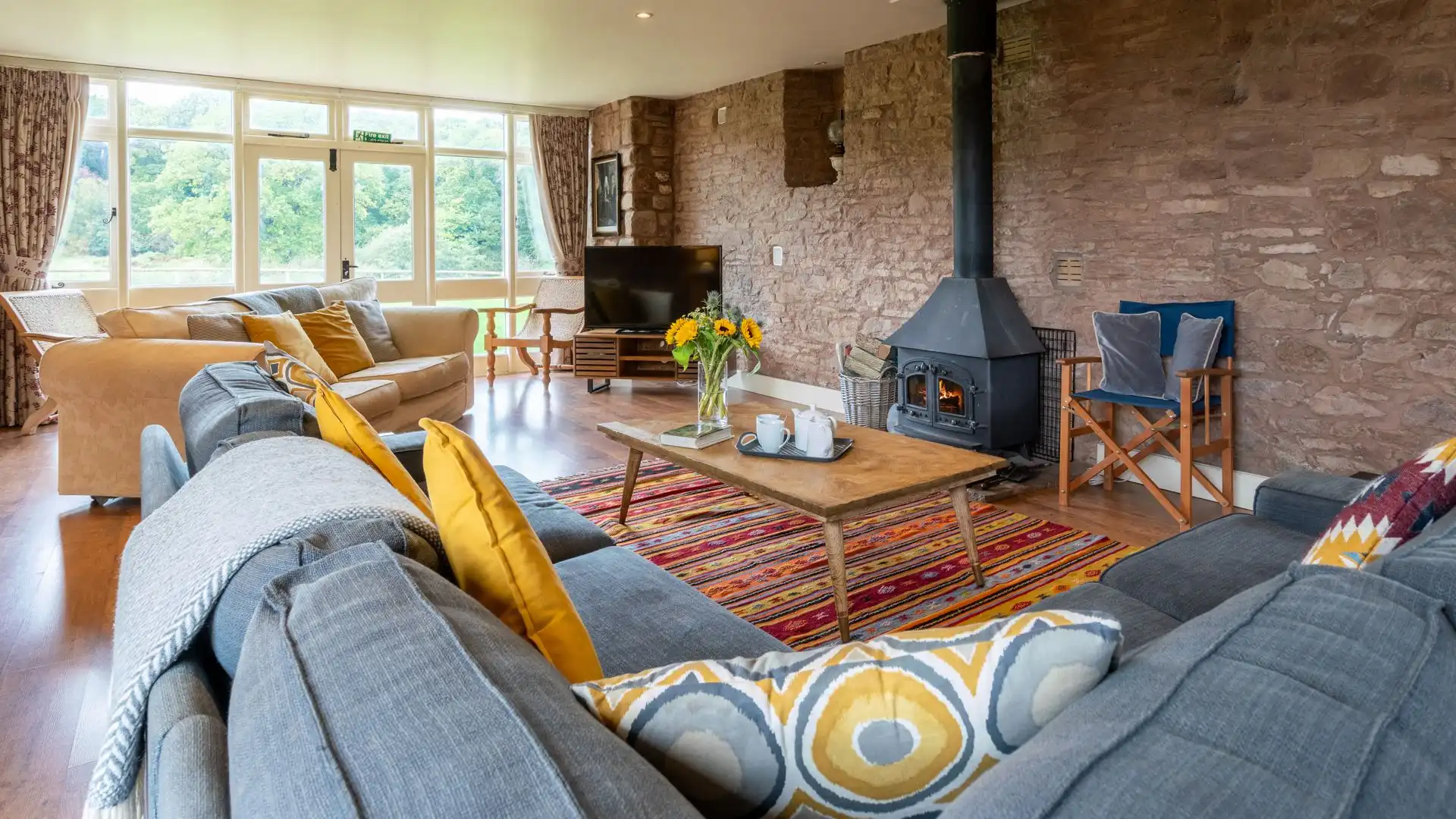 Living Room, Lodge Barn, Bolthole Retreats