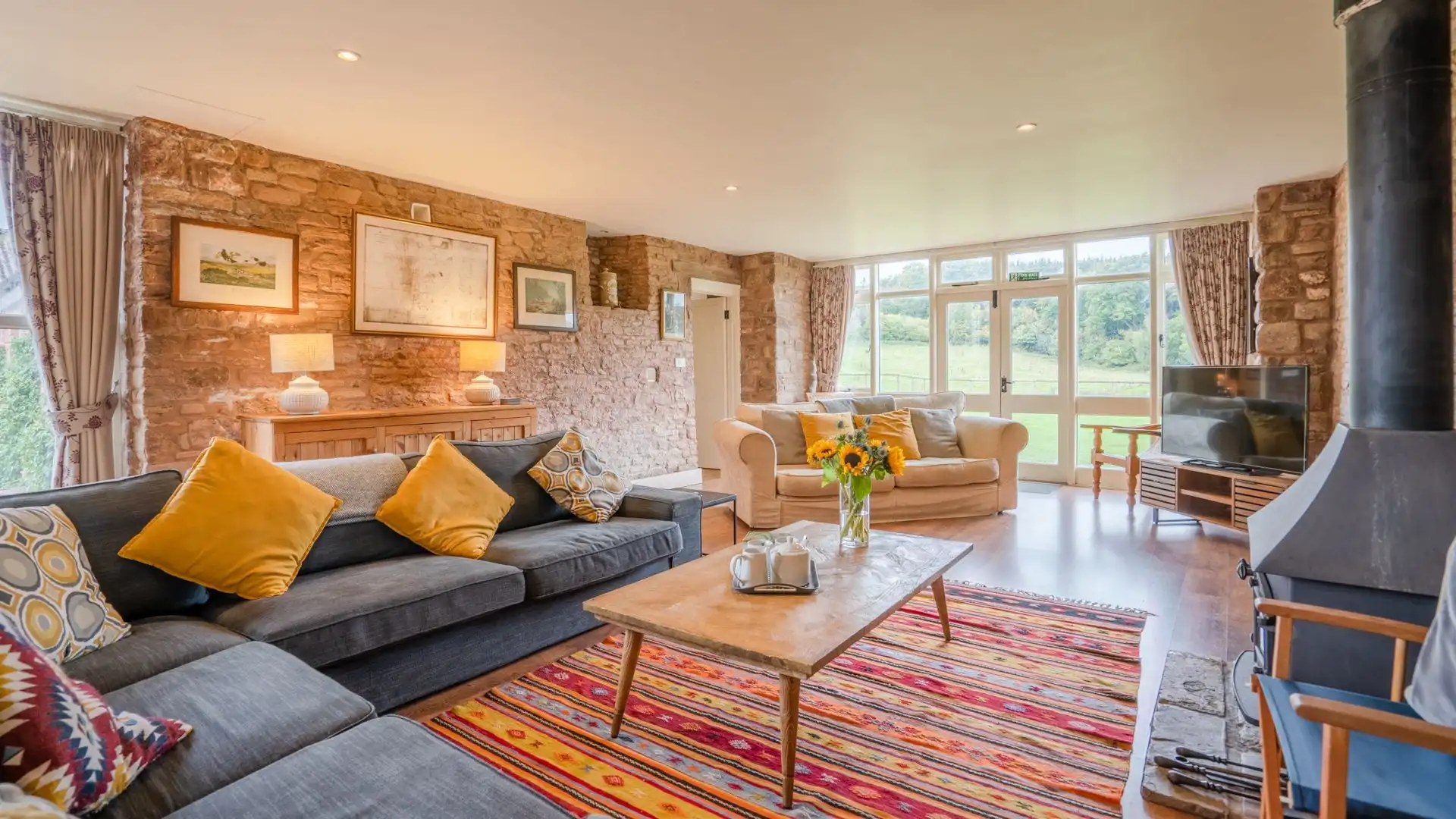 Living Room, Lodge Barn, Bolthole Retreats