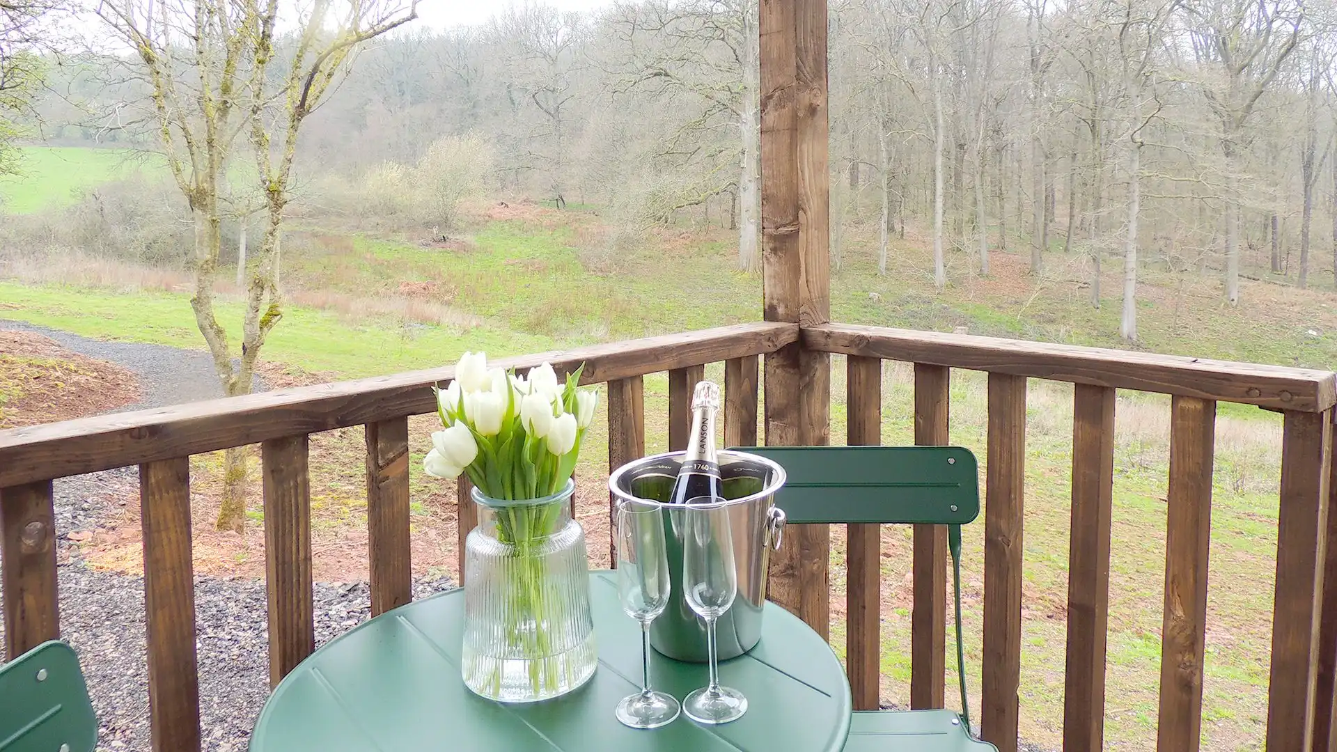Decking and views, Bertha, Bolthole Retreats