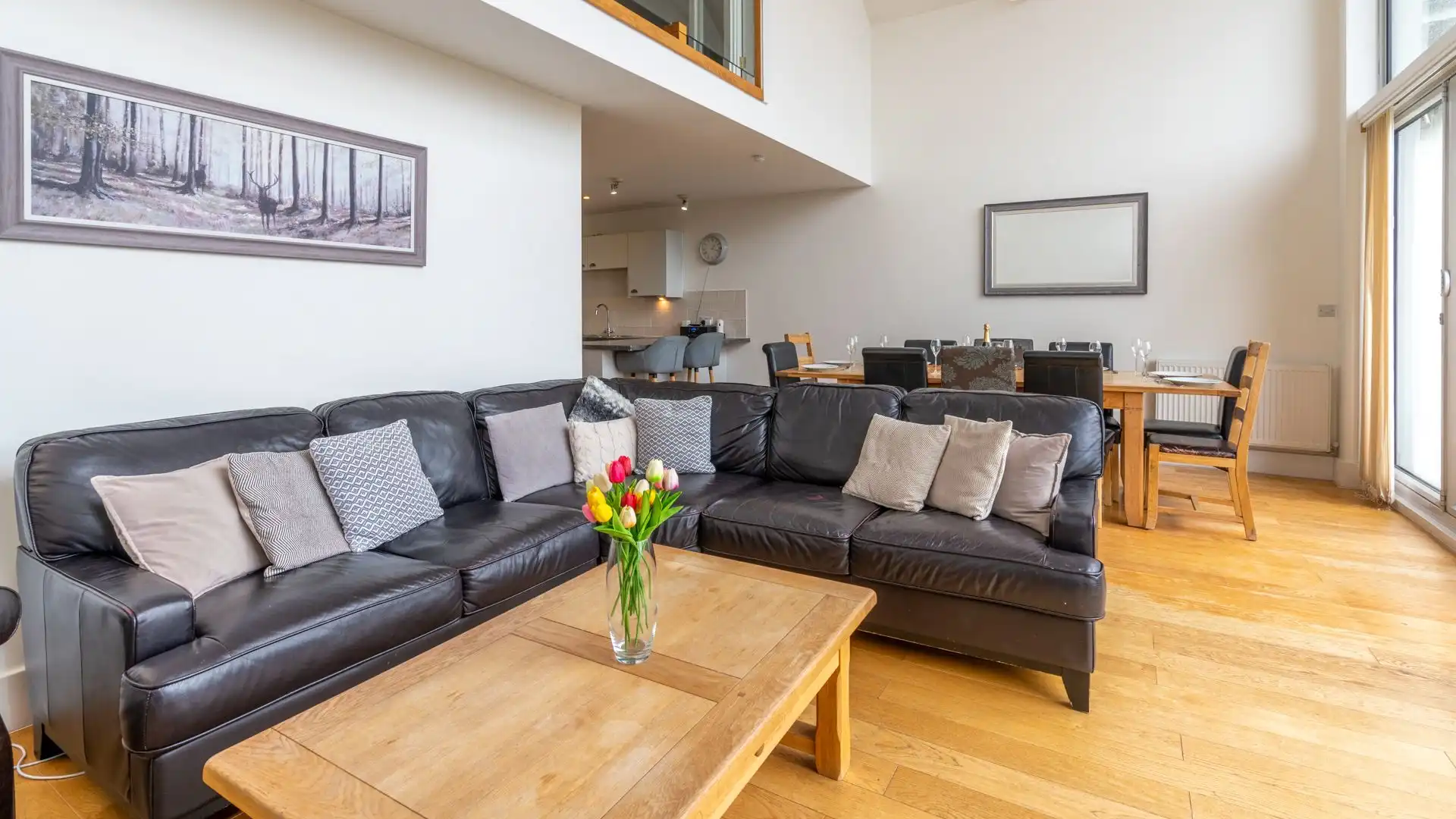 Sitting Area, Muntjac Lodge, Bolthole Retreats 