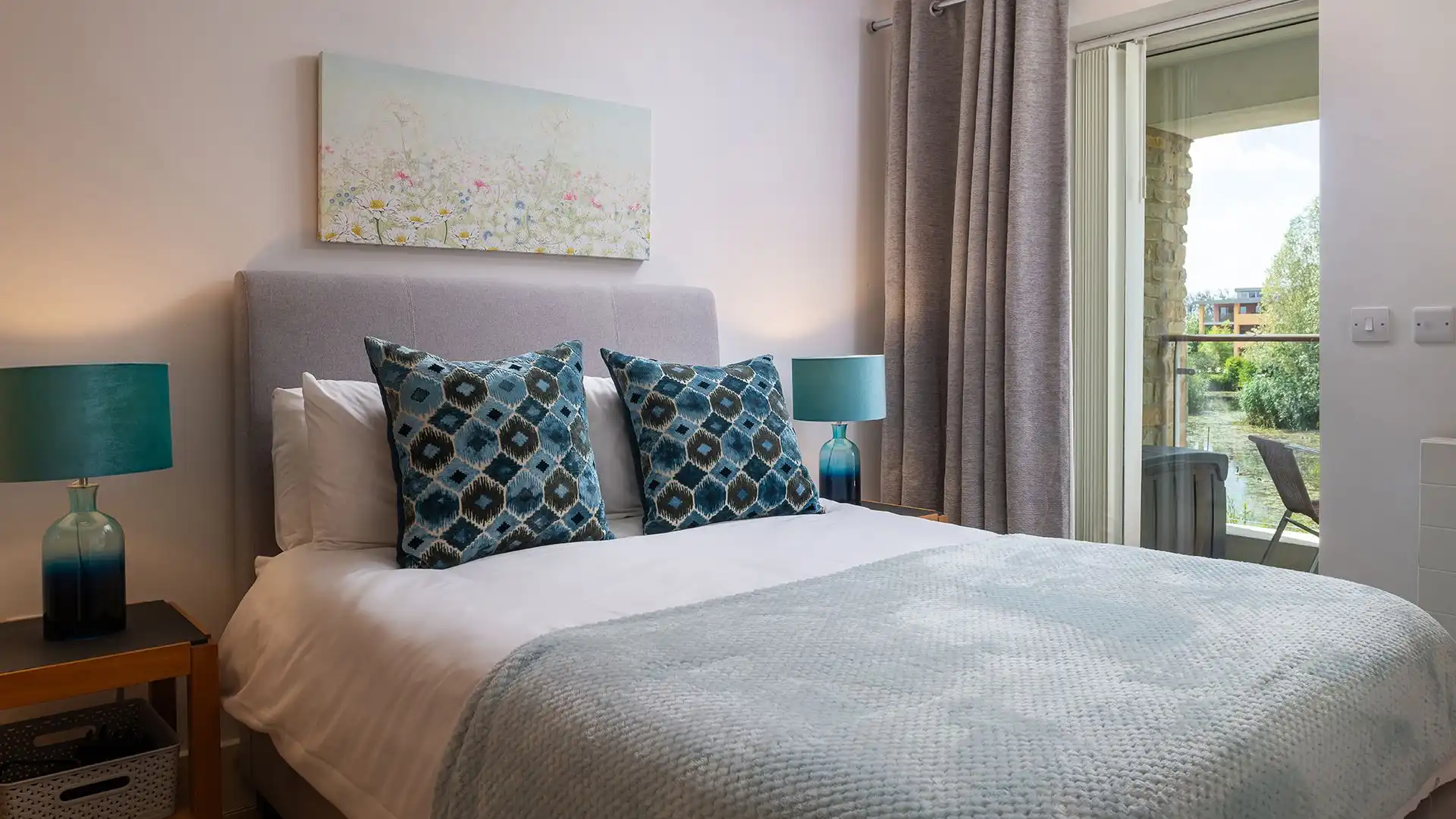 This double bedroom is a haven with its own balcony where you can sit once everybody has retired to bed