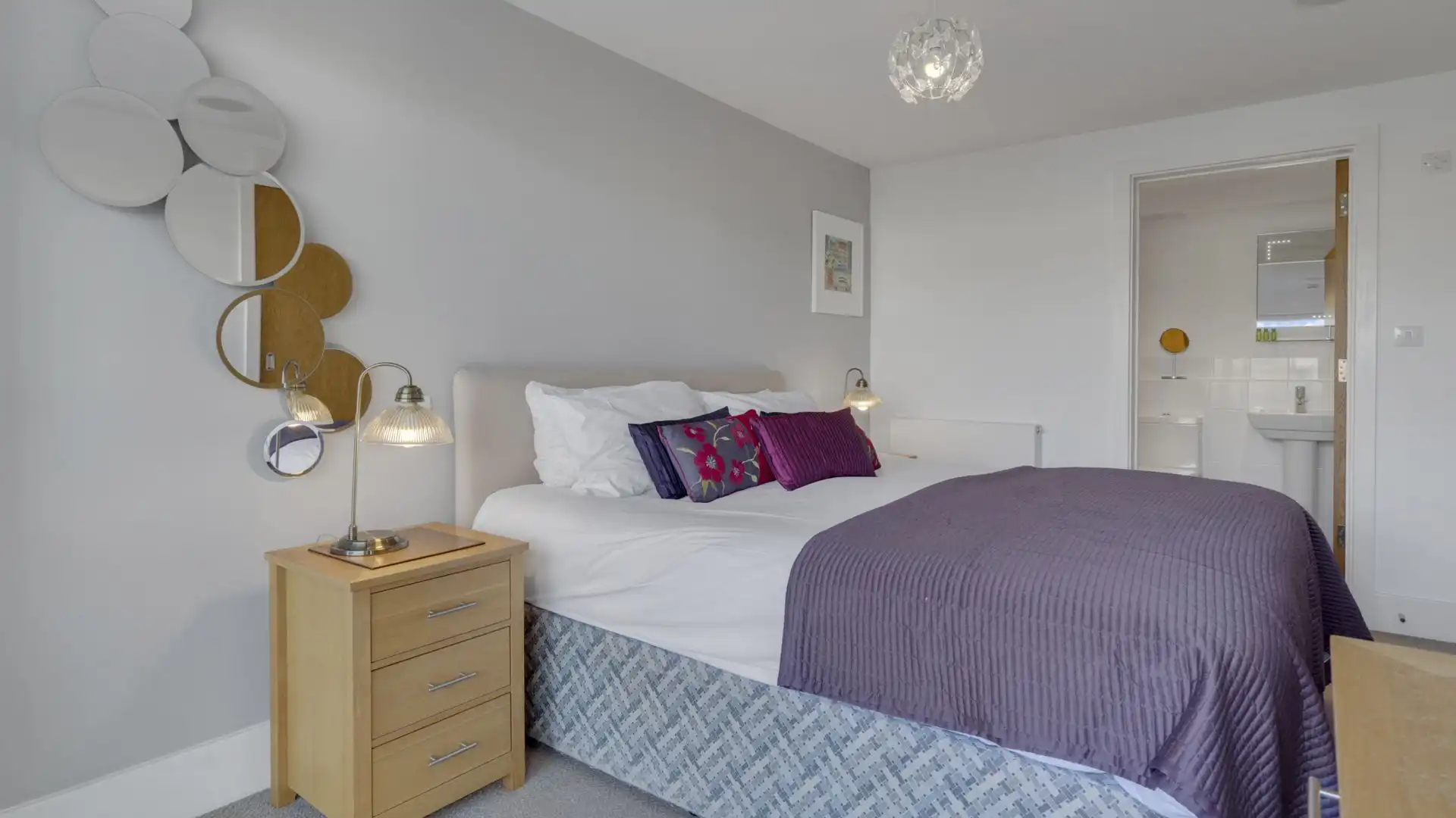 There is an en-suite shower room in bedroom two.