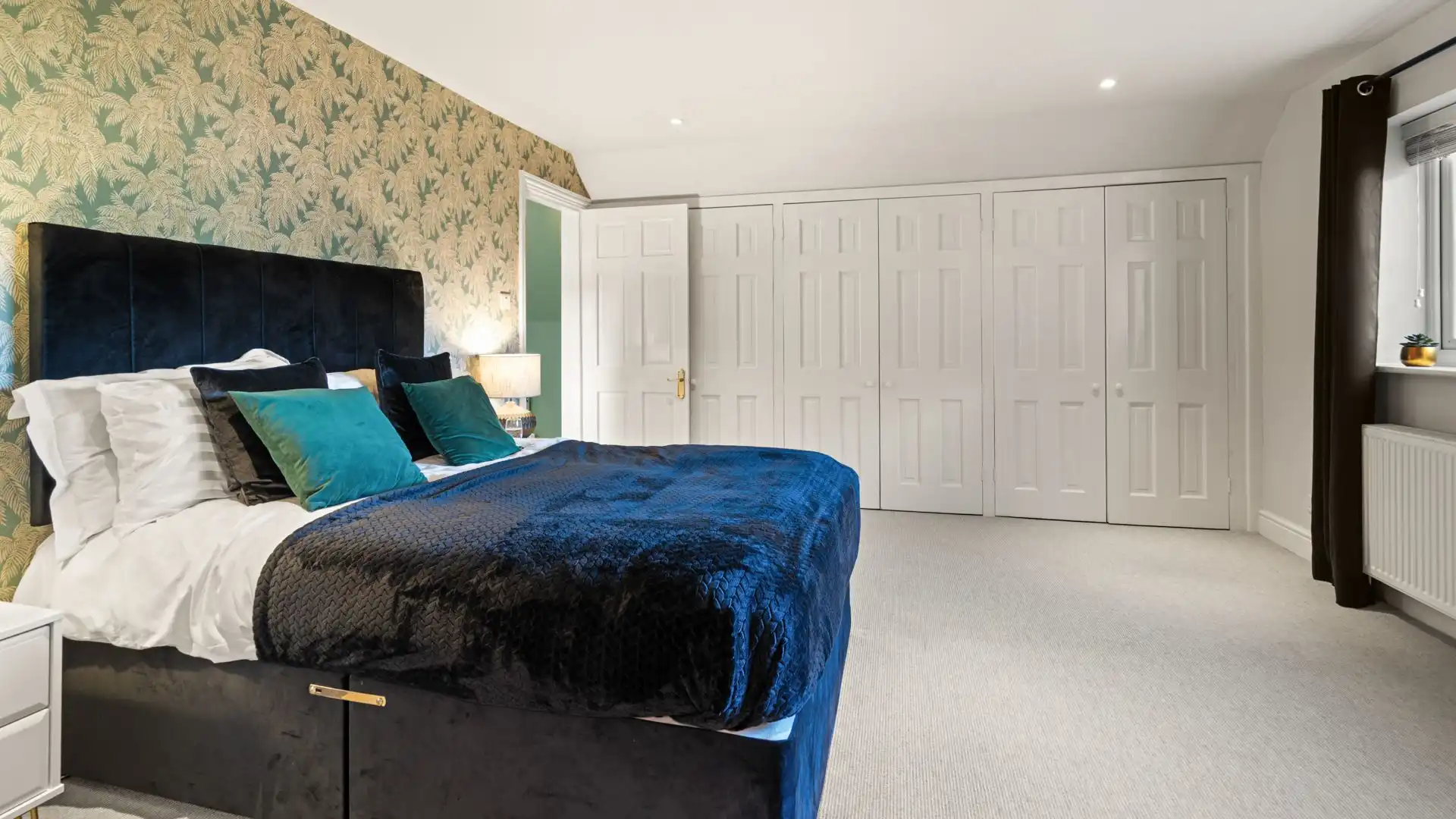 There is plenty of storage space in bedroom three.