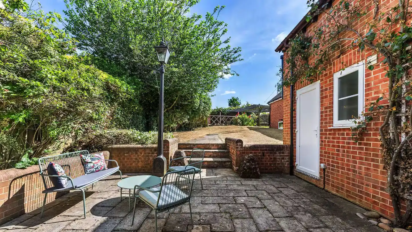 Northbrook has a charming terrace with a bistro set for four. 
