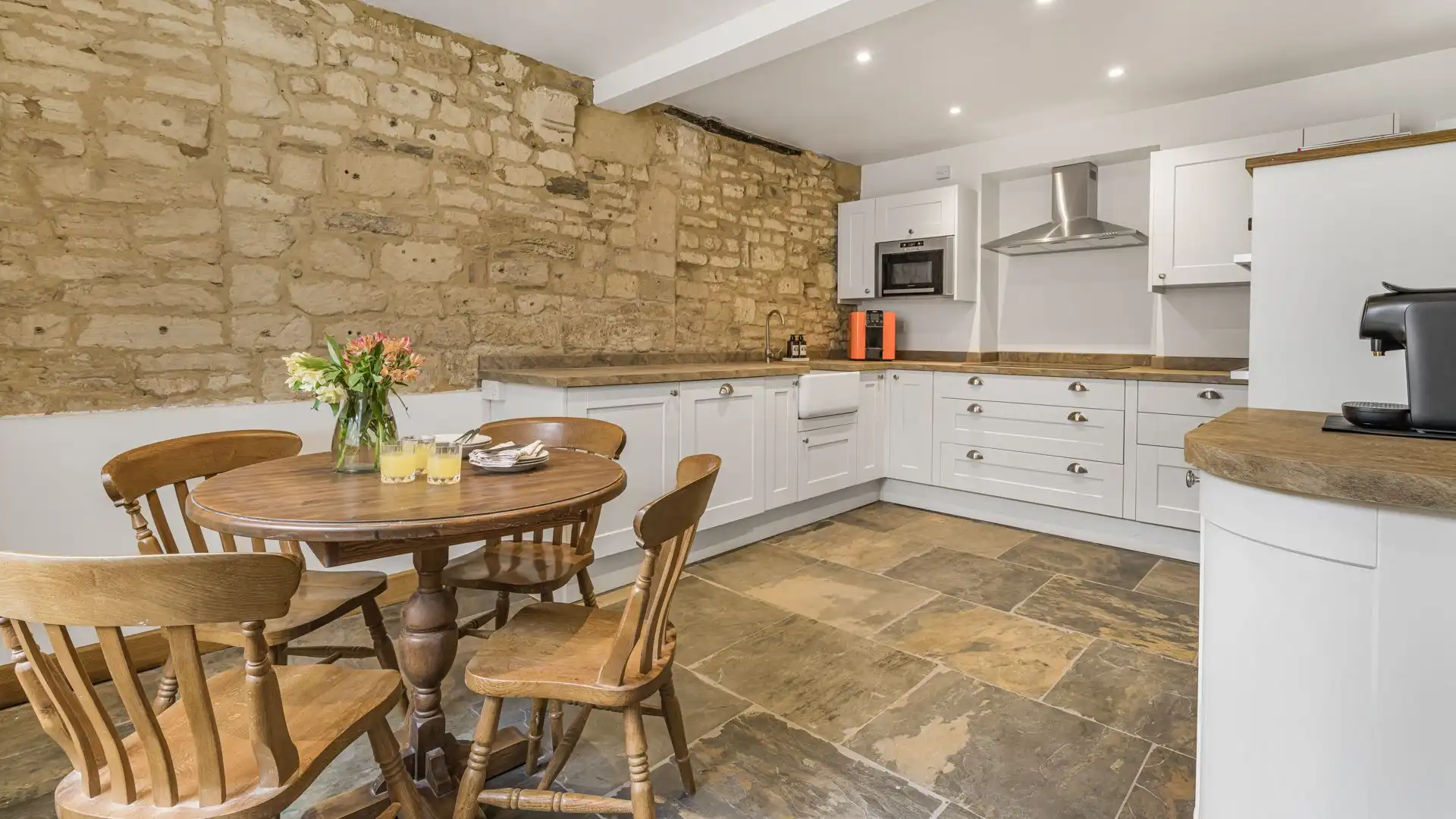 Kitchens come complete with coffee machines and specialist water filtration systems.
