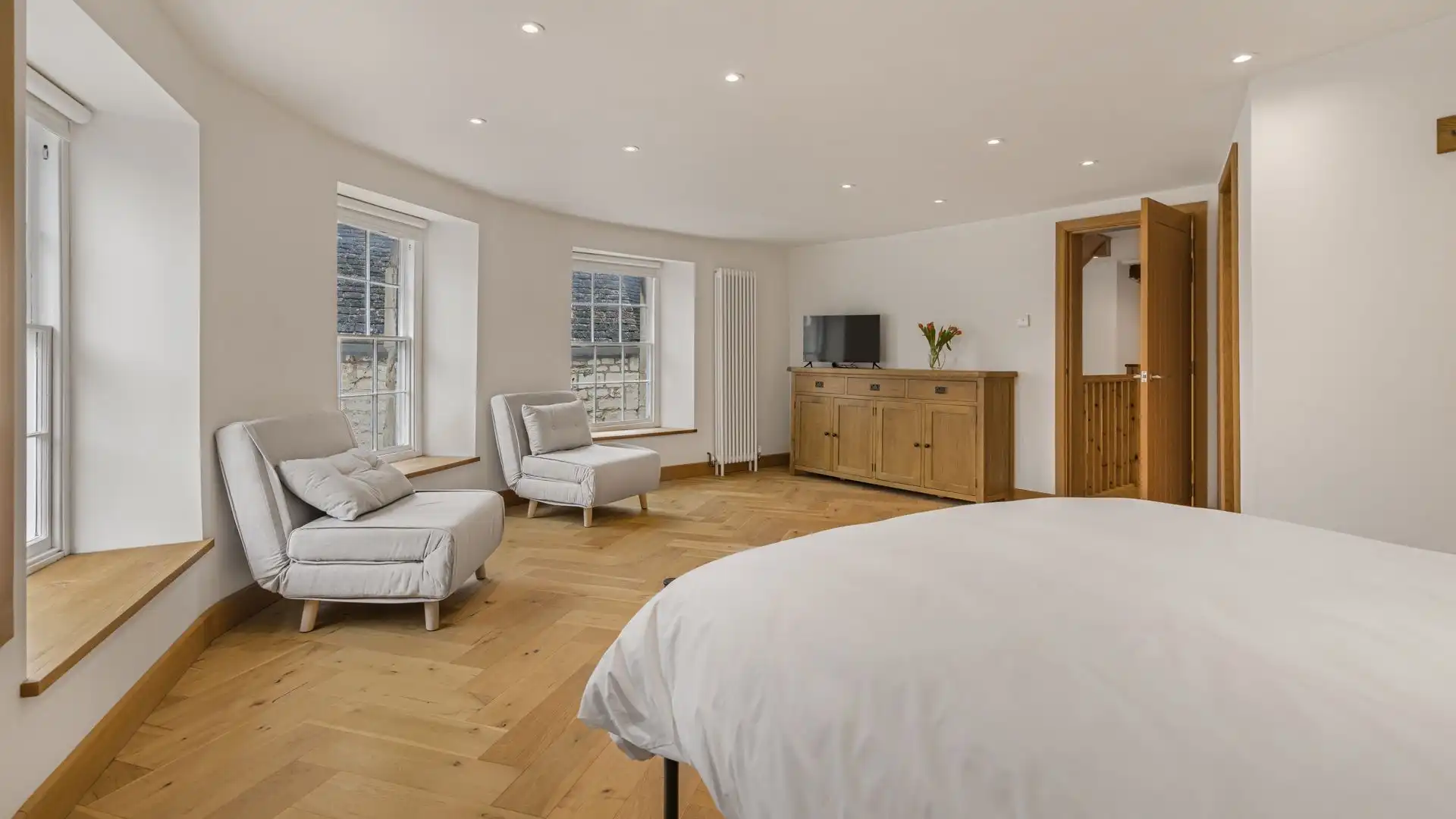 All bedrooms benefit from 32-inch smart TVs and lots of storage and hanging space.