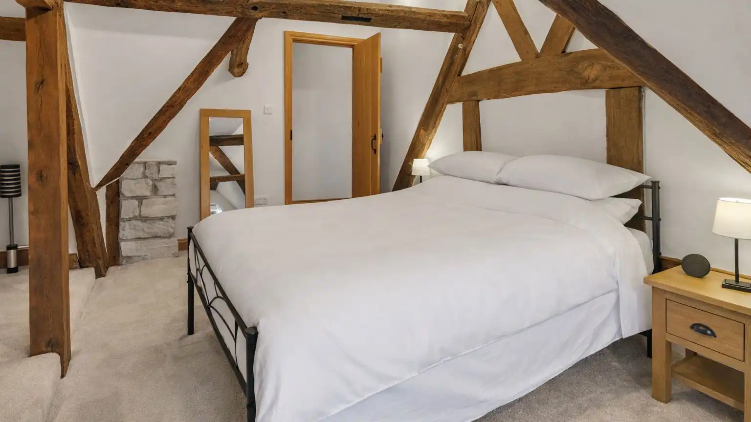 Original beams add character and charm.