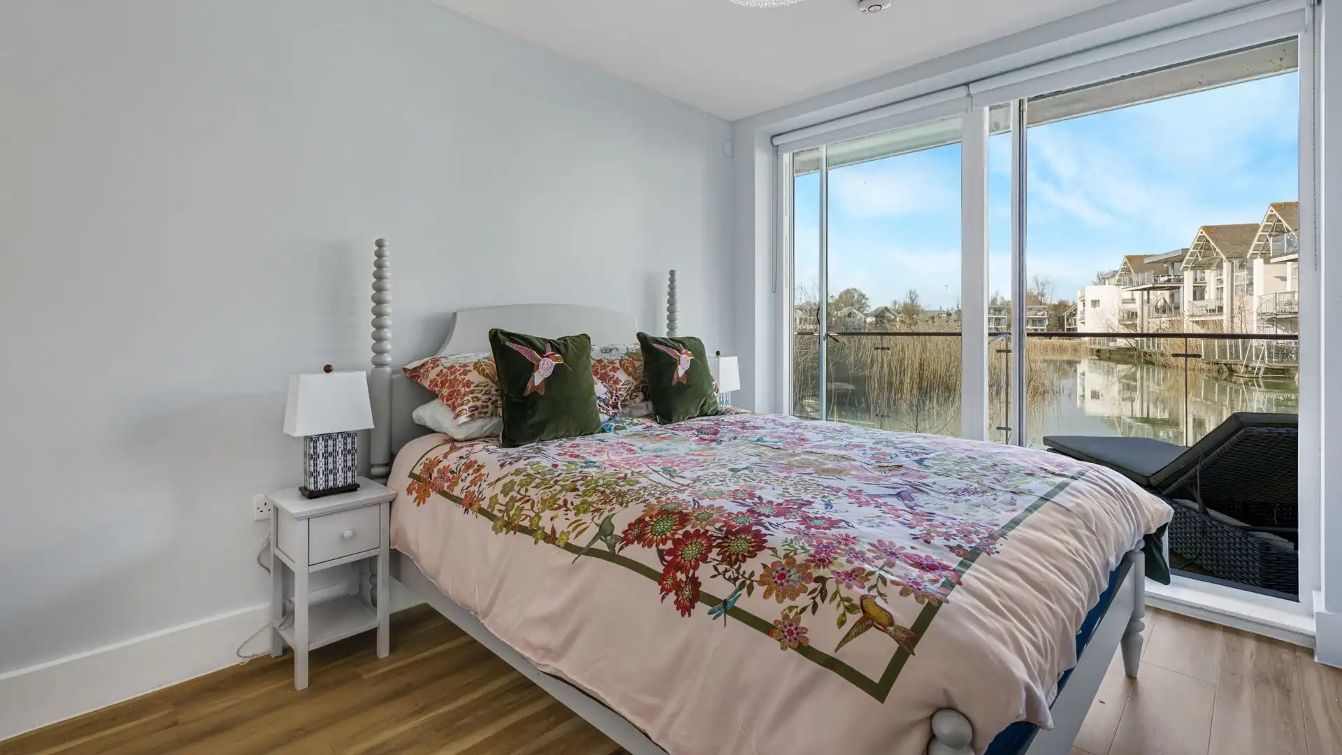 Perfect for children or friends, this room includes a king-sized bed and built-in wardrobe.