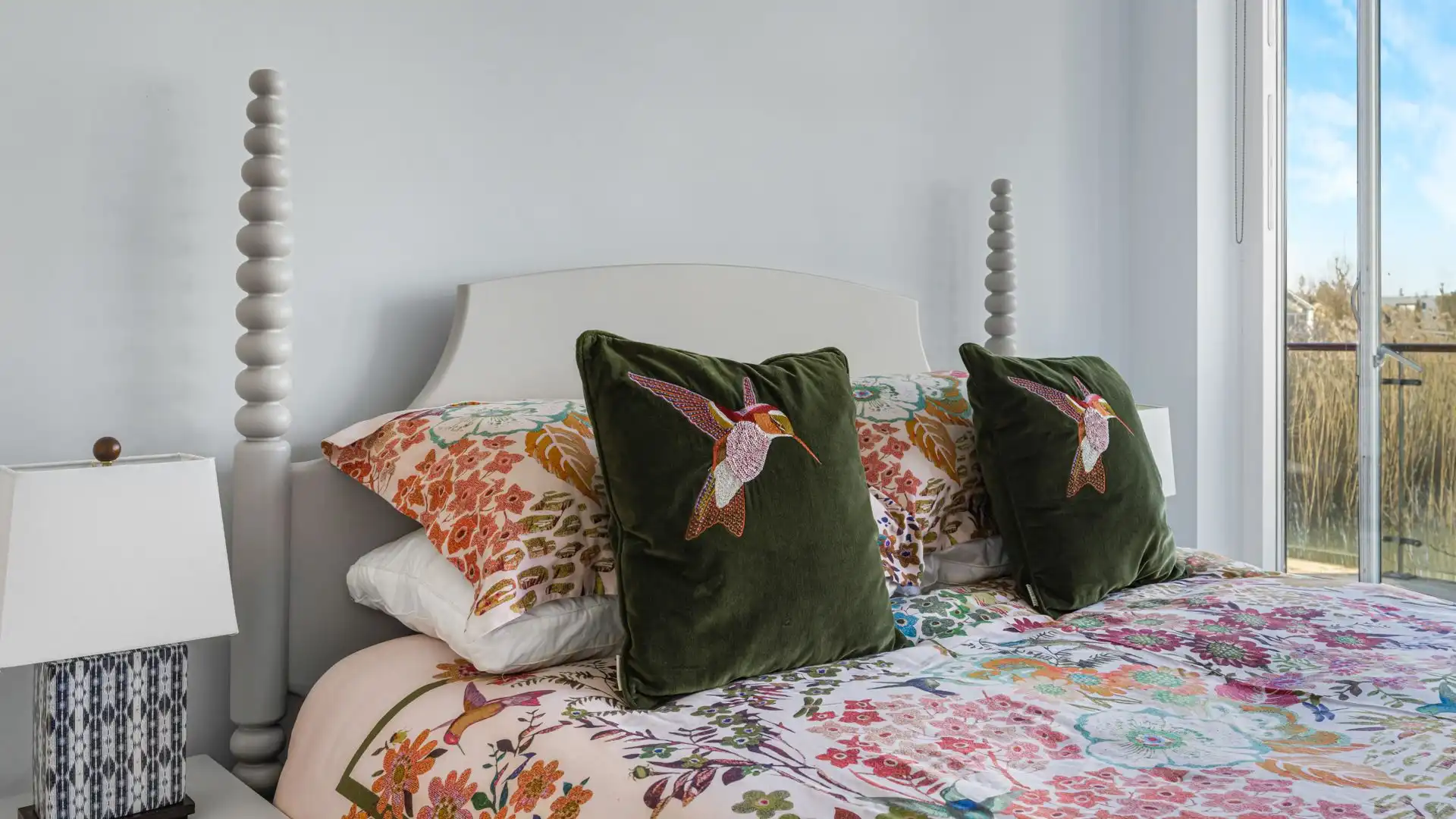 Perfect for children or friends, this room includes a king-sized bed and built-in wardrobe.