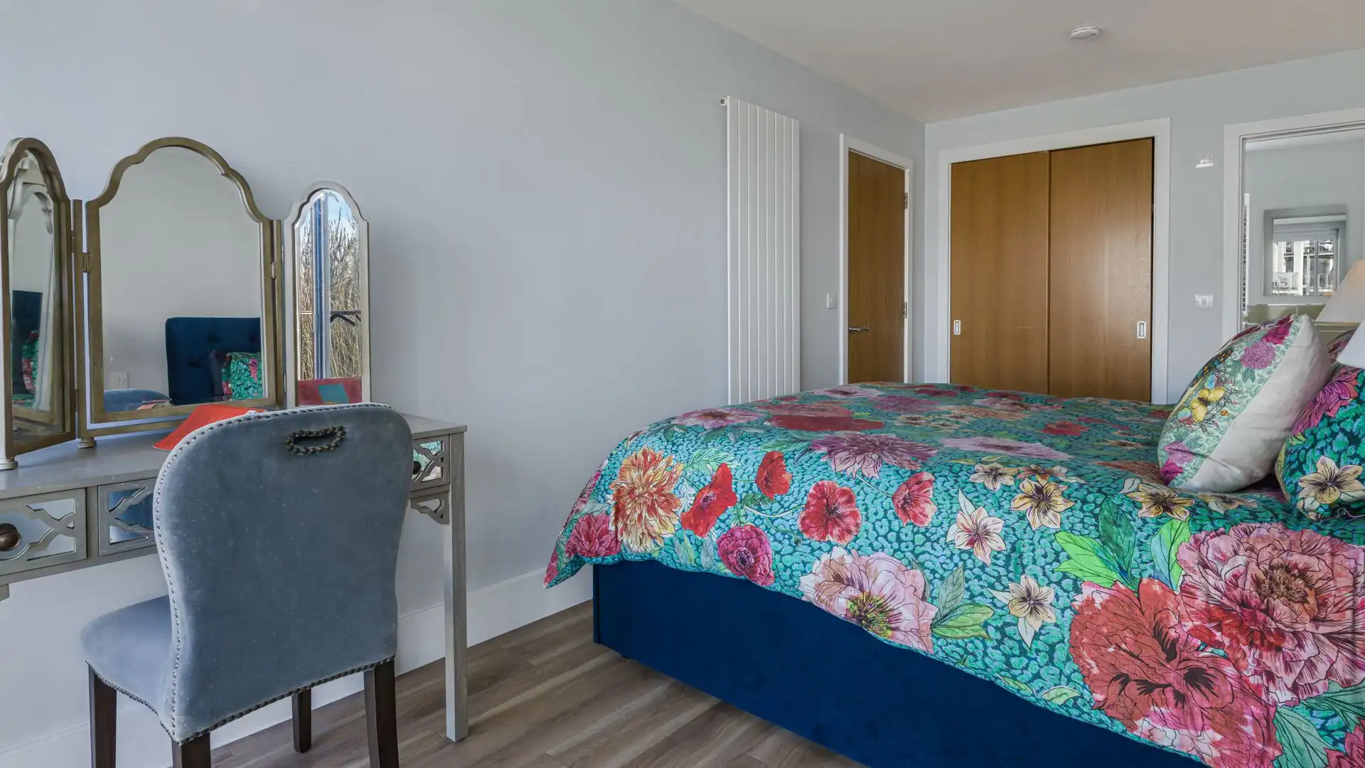 Complete with an en-suite bathroom, built-in wardrobe, and dressing table, it is designed for relaxation. 
