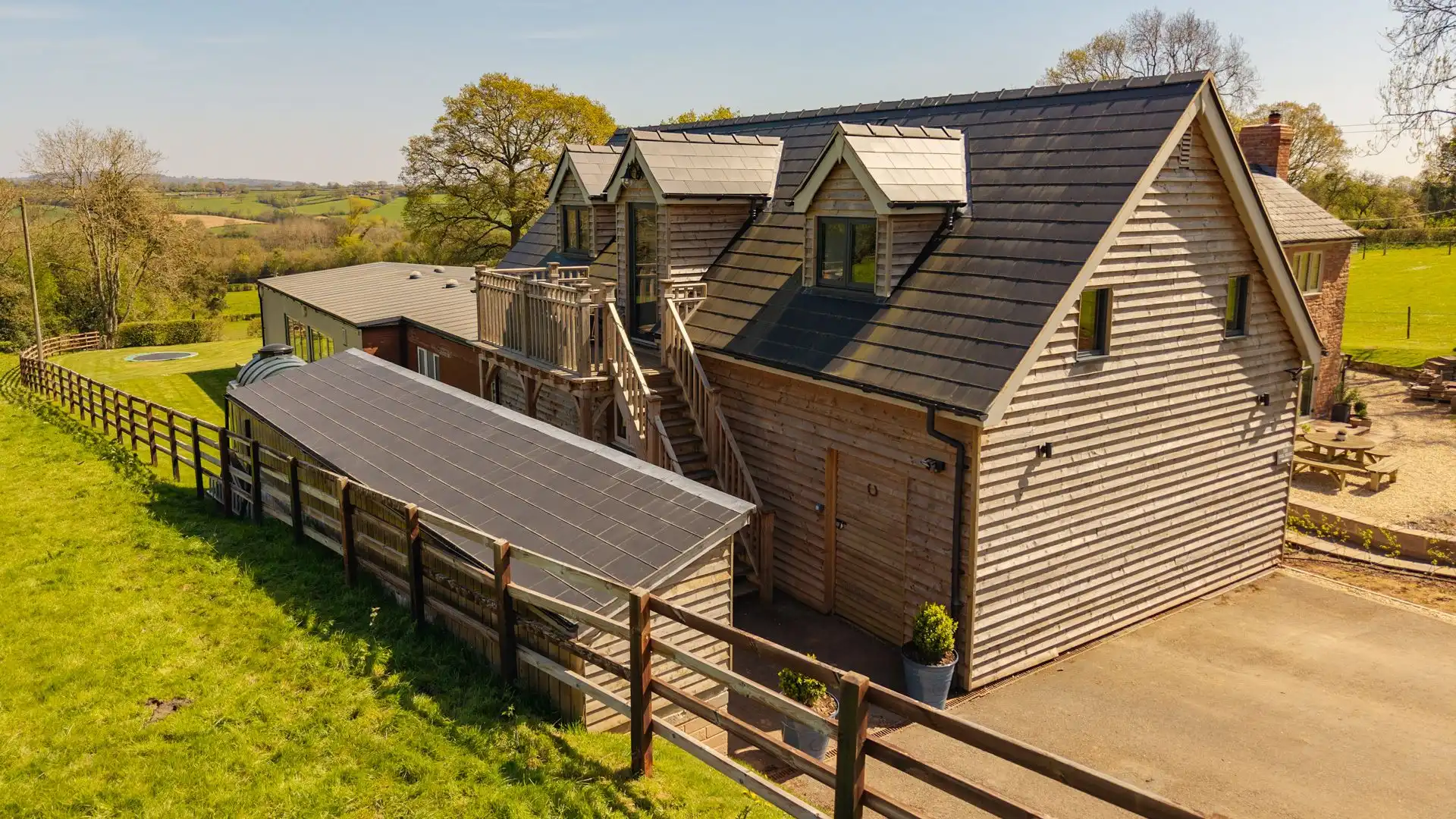 Ferny Retreat is a romantic barn conversion surrounded by Herefordshire countryside