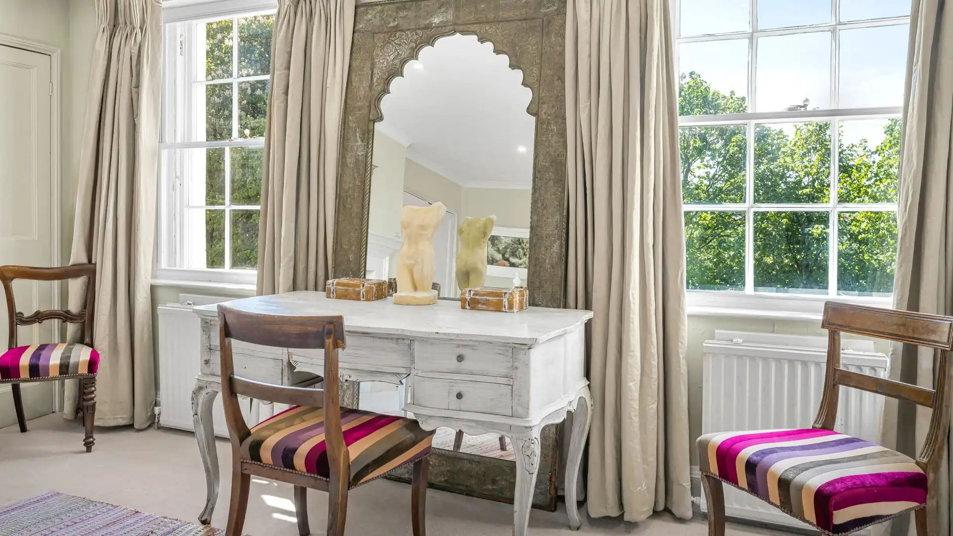 Take in the sweeping views from the Georgian windows.
