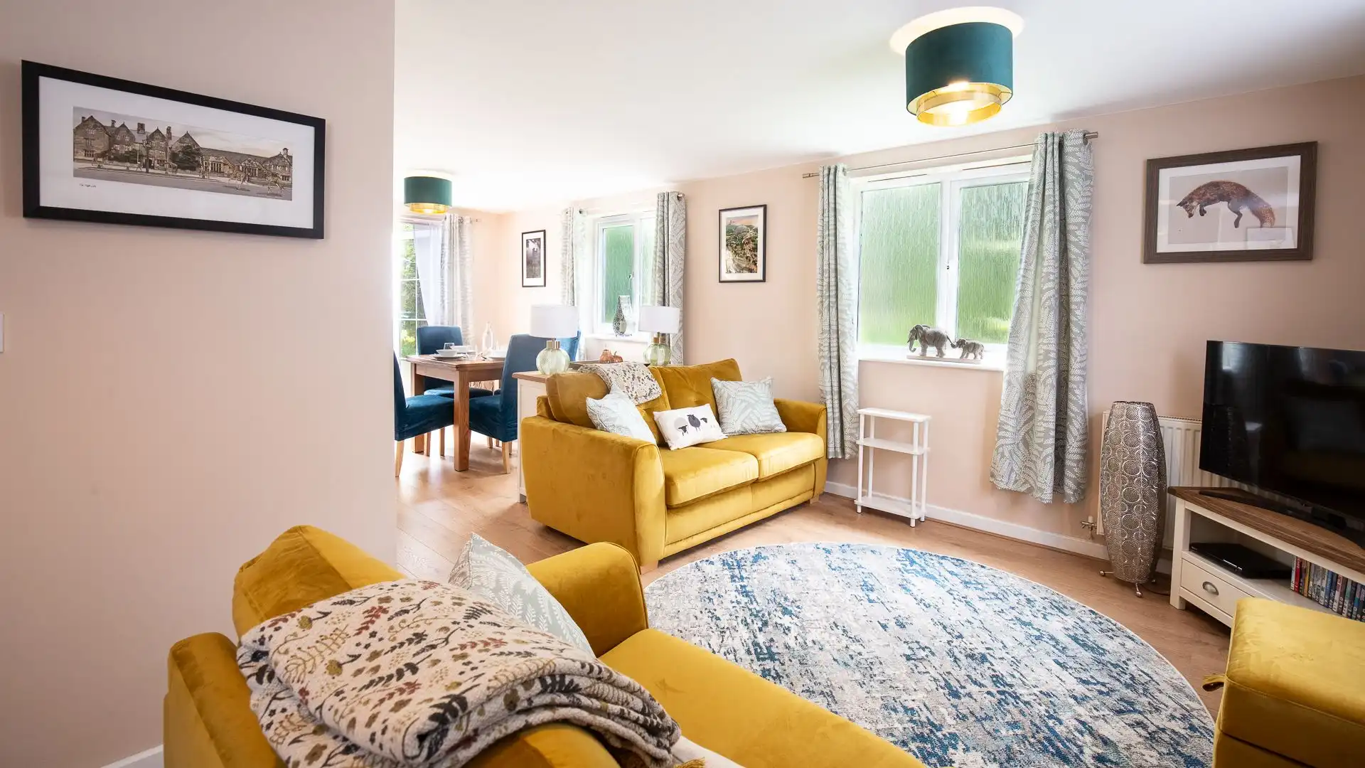 Enjoy socialising in this space, with ample choice of board games and movies to watch.