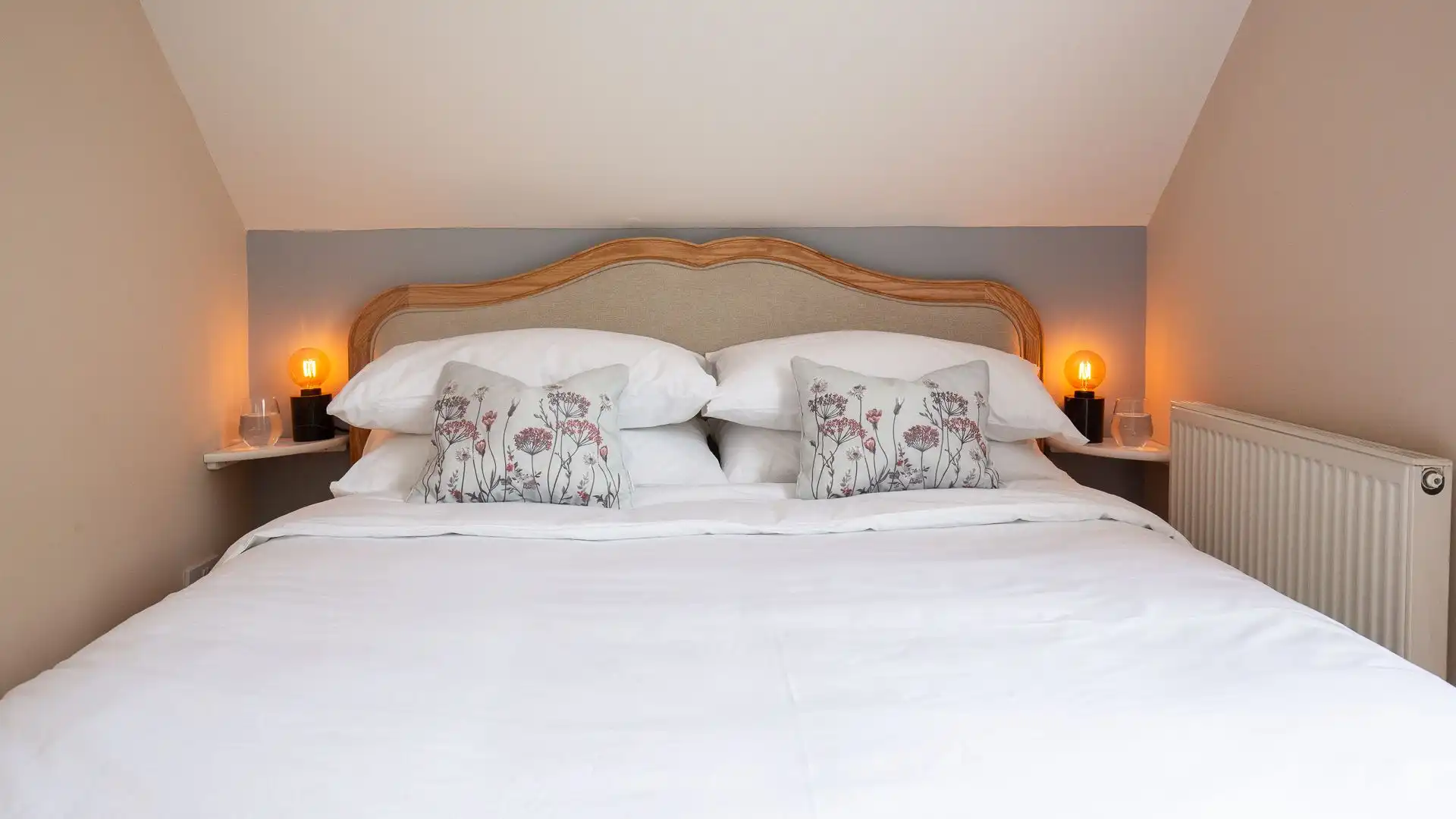 Relax in the peaceful master bedroom.