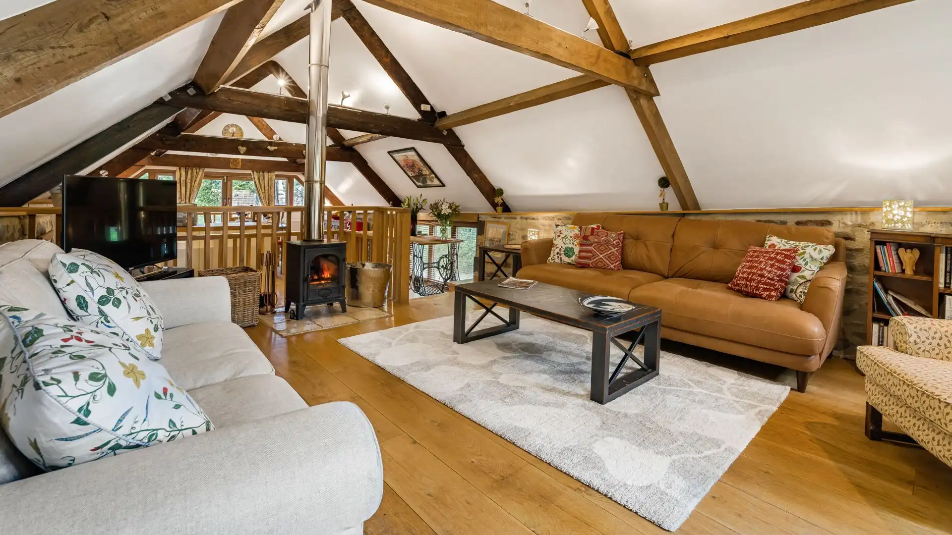 This cosy space is the ultimate hideout for a relaxing stay, East Barn.