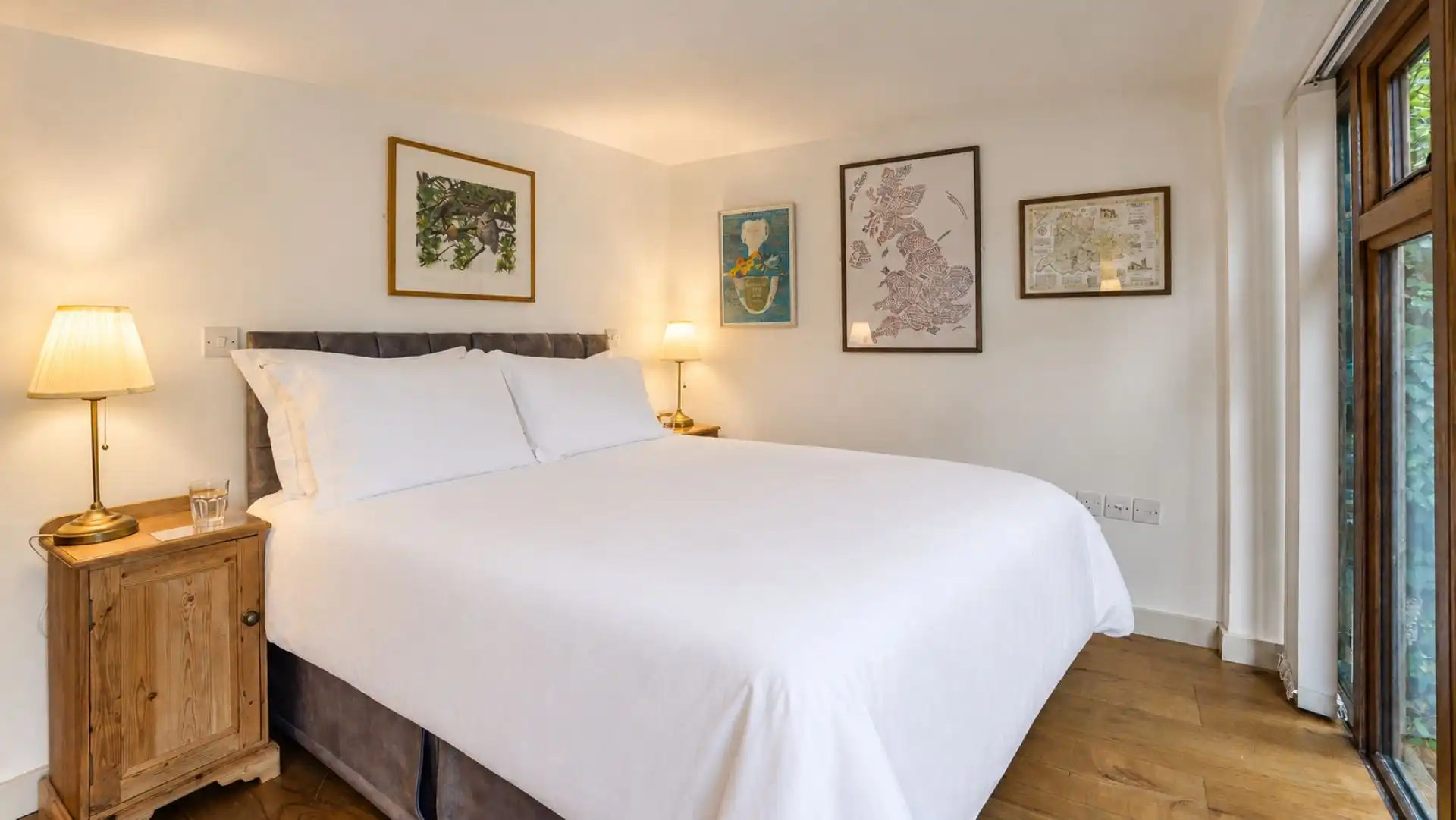Bedroom Two features a king bed that can be made up as a twin, East Barn.