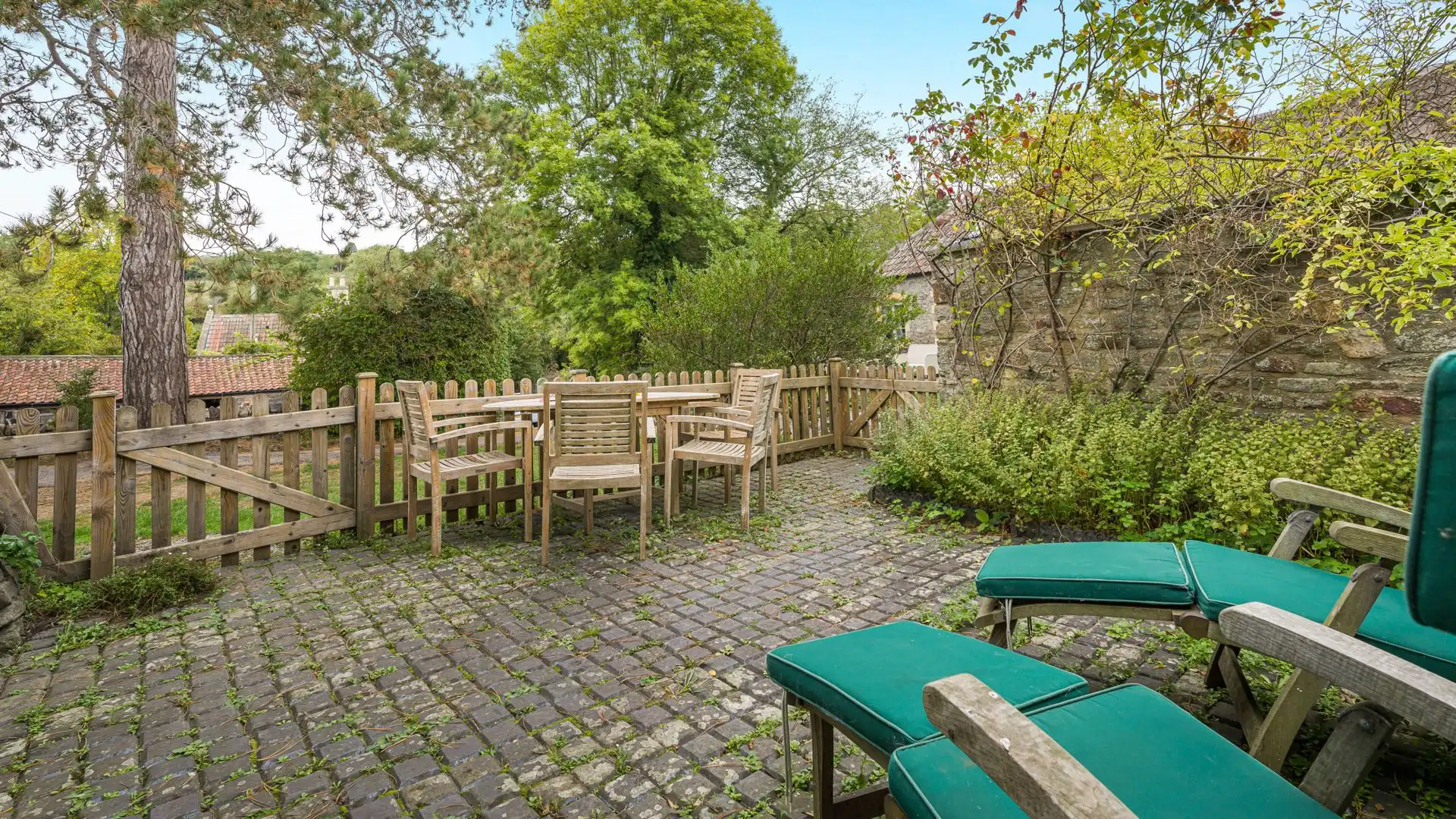 Slow mornings are blissful in the front garden, East Barn.